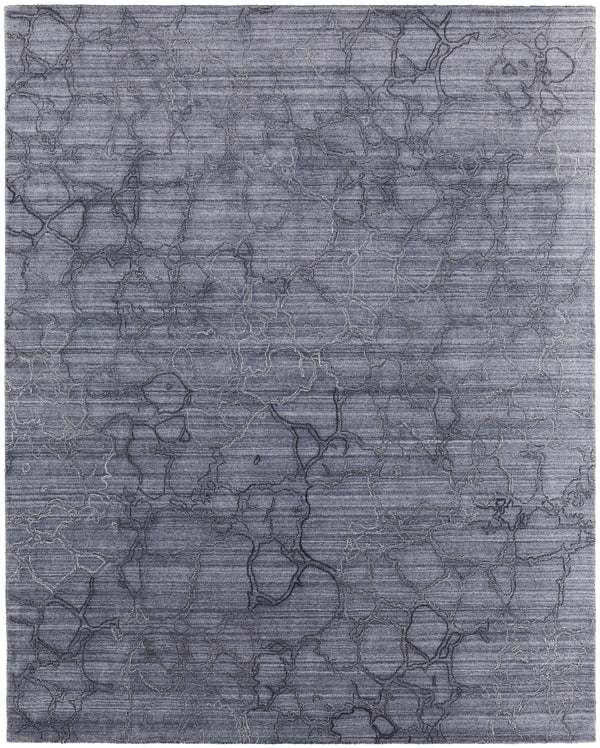 Feizy Whitton Modern Abstract - Gray/Blue Area Rug