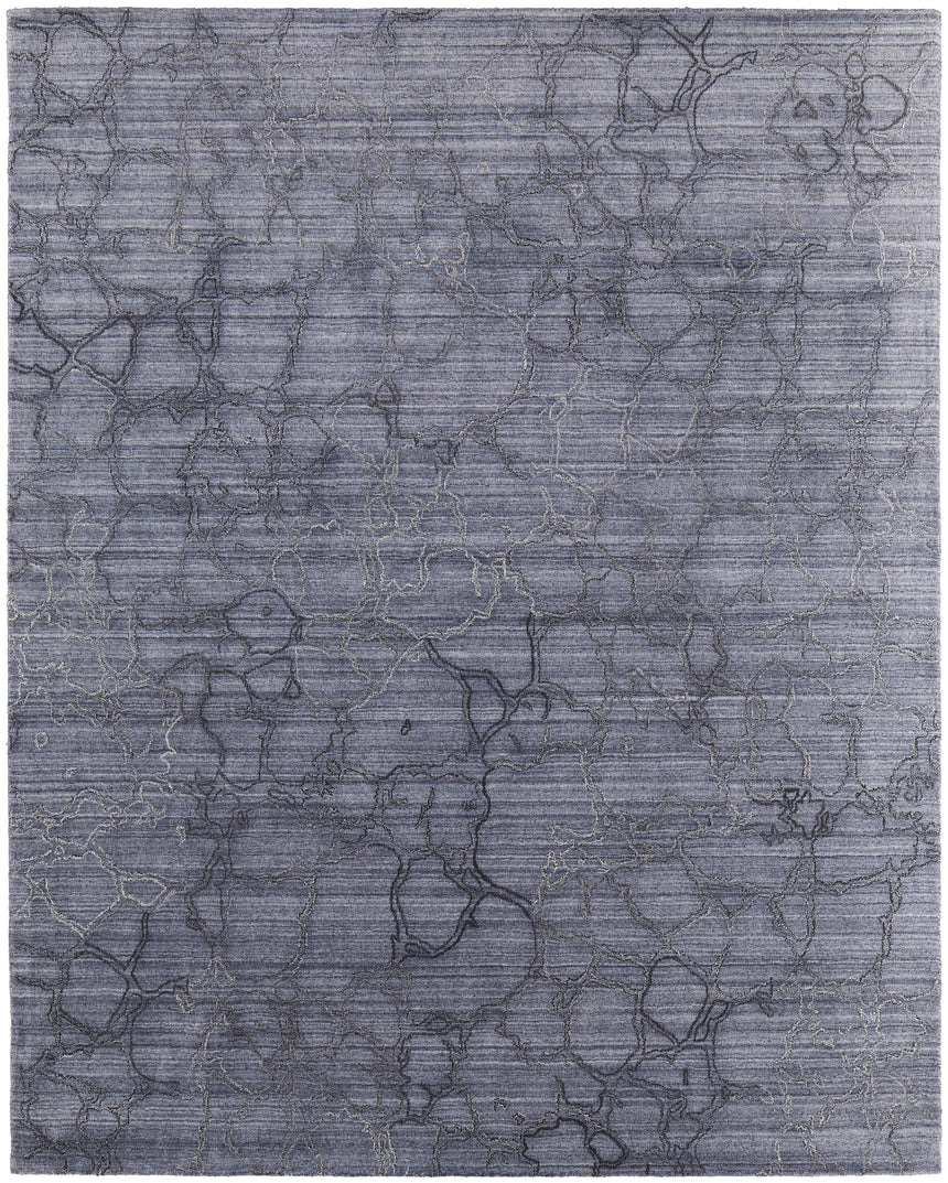 Feizy Whitton Modern Abstract - Gray/Blue Area Rug