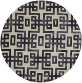Feizy Lorrain Modern Geometric - Ivory/Black Area Rug