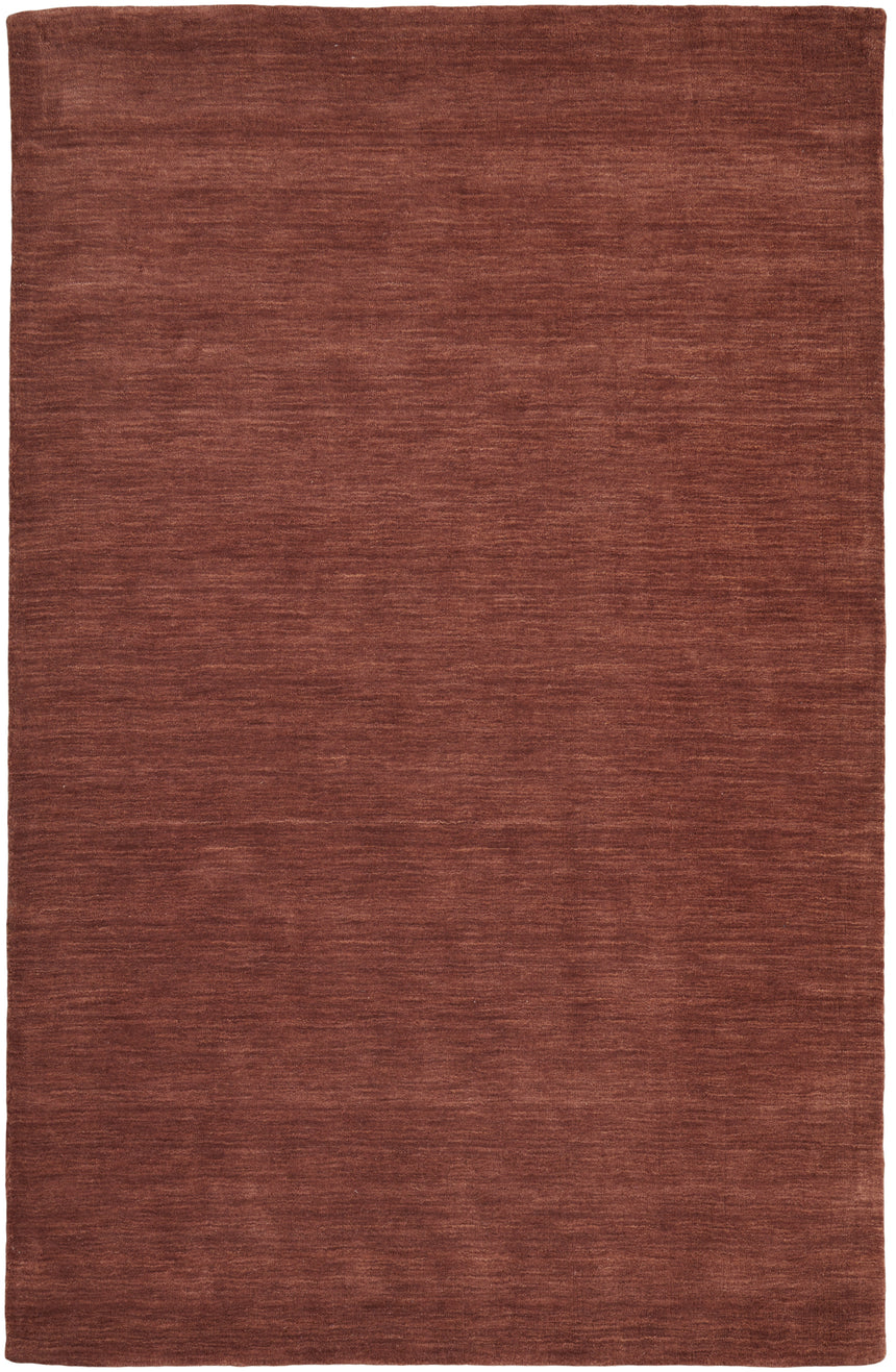 Feizy Luna Modern Solid - Orange/Red Area Rug