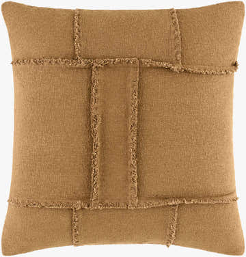Medoe Orange Cotton Throw Pillow