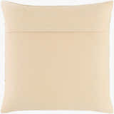 Seme Beige Cotton Throw Pillow