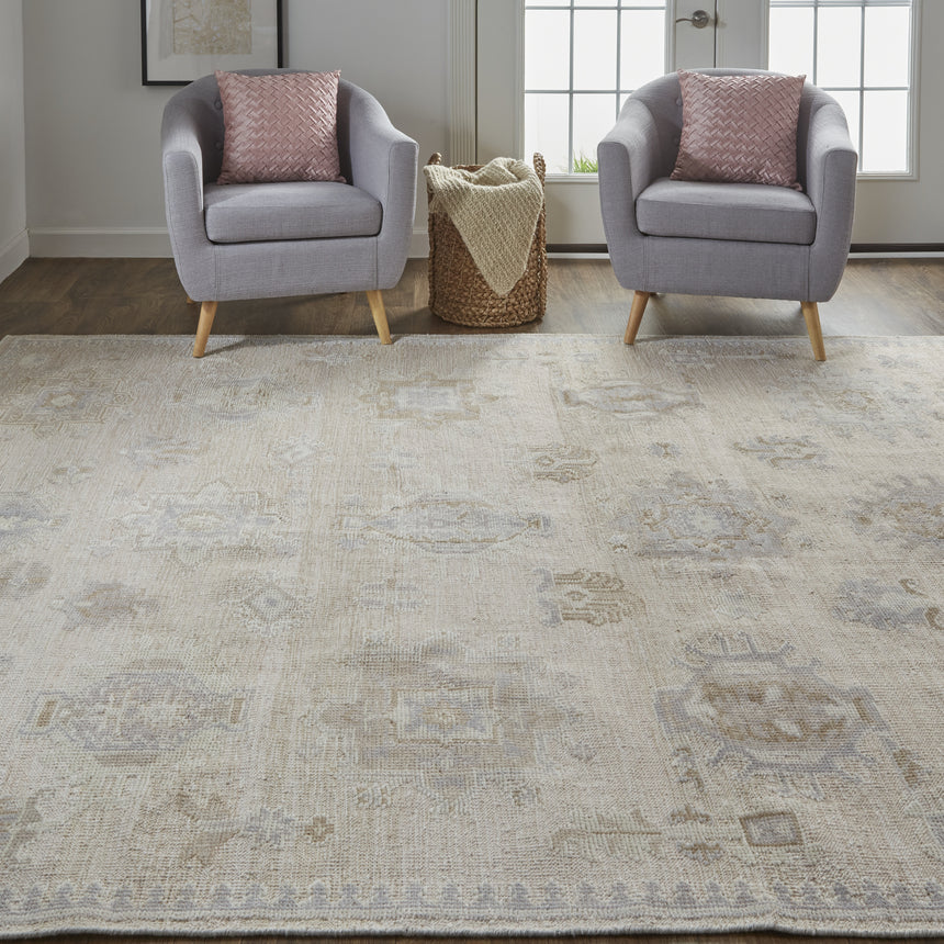 Feizy Wendover Transitional Oriental - Tan/Brown Area Rug