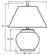 Buxerolles Cream Table Lamp