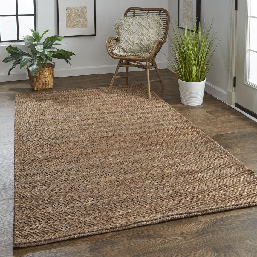 Feizy Kaelani Transitional Geometric - Brown/Gray Area Rug - Clearance