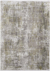 Feizy Cadiz Modern Abstract - Green/Gray/Ivory Area Rug