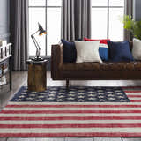 Navy Square Throw Pillow - Clearance