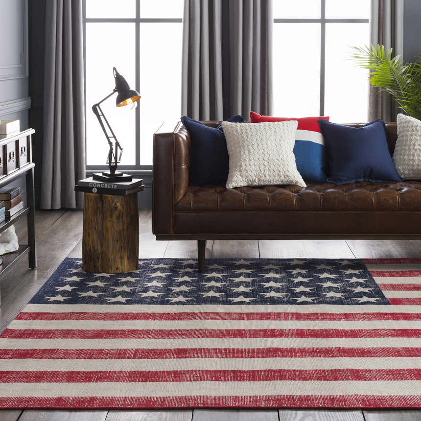 Navy Square Throw Pillow - Clearance