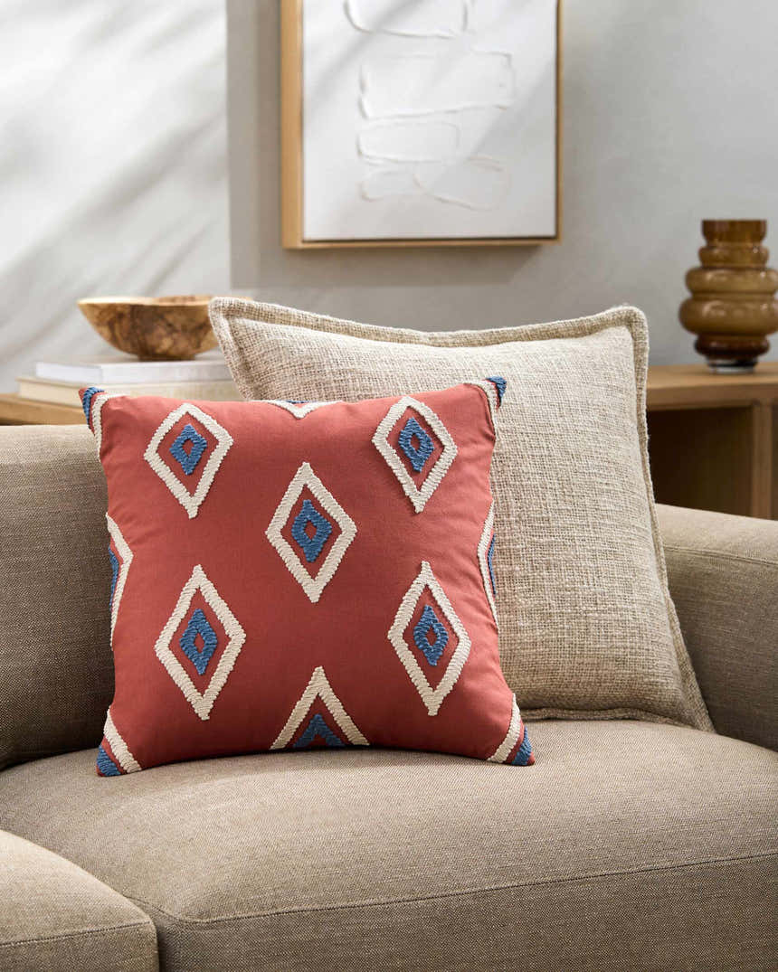 Iberville Diamond Pattern Throw Pillow