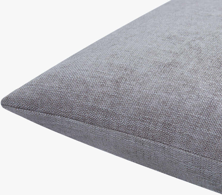 Zihna Slate Gray Throw Pillow - Clearance