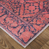 Feizy Voss Transitional Trellis & Lattice - Red/Black Area Rug