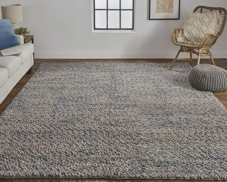 Feizy Berkeley Transitional Abstract - Purple/Taupe/Gray Area Rug