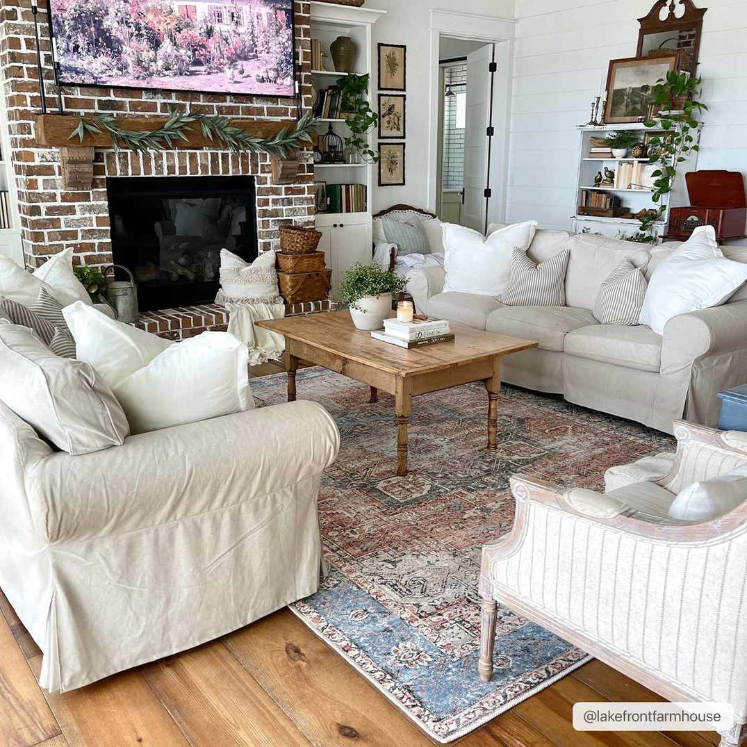 Rosman Distressed Washable Area Rug – Boutique Rugs