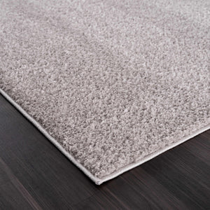 Judy Solid Gray Washable Shag Rug