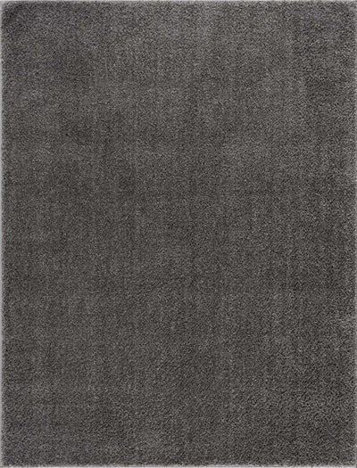 Judy Solid Dark Gray Washable Shag Rug