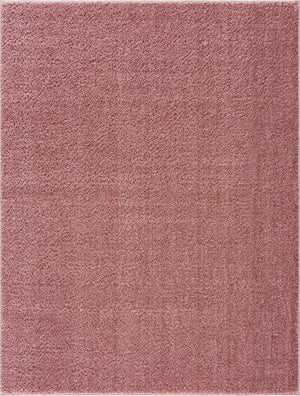 Judy Solid Pink Washable Shag Rug