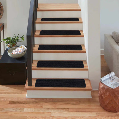 Basic Stair Tread Rugs, Gray