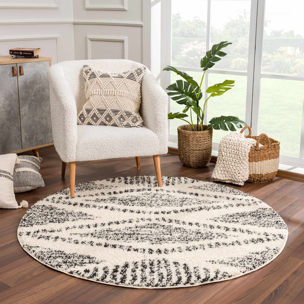 Teddy Low-Shed Shag 5' Round Rug