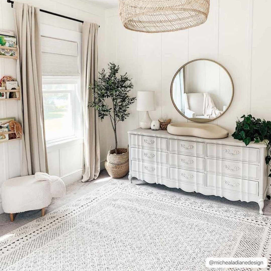 Burdette Area Rug - Farmhouse Style Soft Neutral Rug – Boutique Rugs