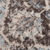 Peeta Dark Brown Medallion Area Rug