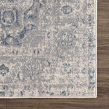 Peeta Gray Blue Medallion Area Rug