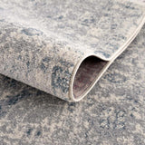 Peeta Gray Blue Medallion Area Rug