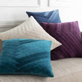 Onyx Navy Square Throw Pillow