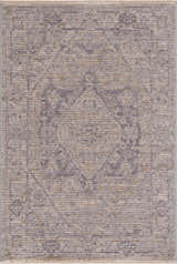 Close-up of the Deena Thick Luxe Area Rug featuring a traditional pattern in brown, charcoal, and gray tones. Design-Rectangle-57