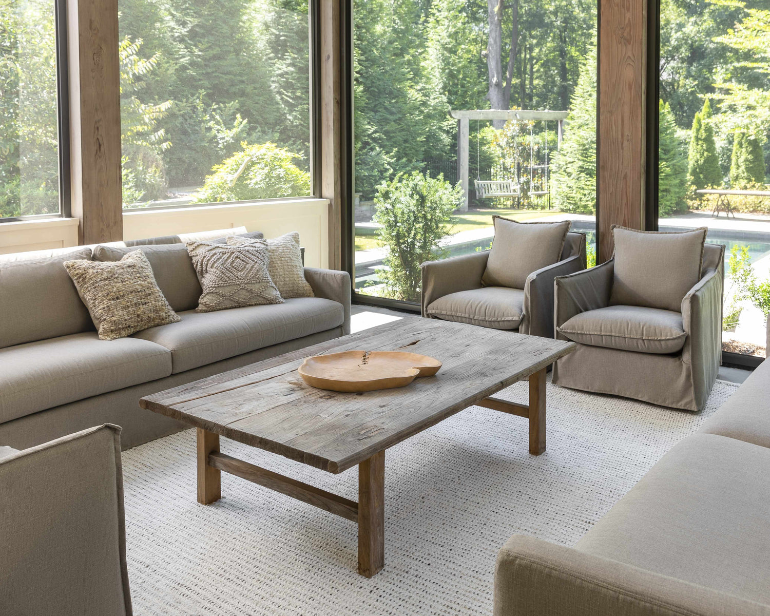 Lindy Pale Pink Throw Pillow