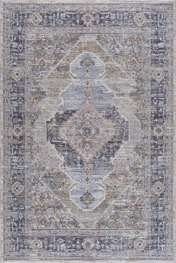 Detailed Lapis Area Rug - Clearance with a traditional light gray and natural gray pattern. Design-Rectangle-575