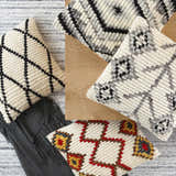 Arrochar Cream Geometric Textured Throw Pillow - Clearance