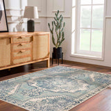 Kenmare Blue Medallion Rug - Clearance