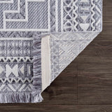 Alya 3D Saxony  with Fringes Area Rug - Clearance