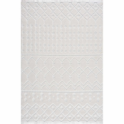 Beil Ivory White Textured Rug - Limited Edition