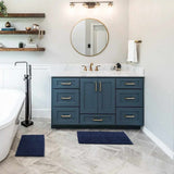 Washable Bath Mat, Navy Blue