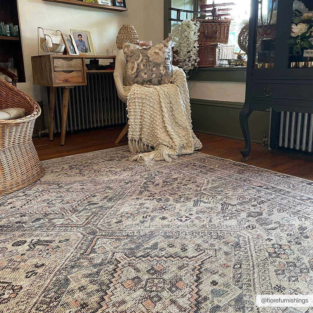 Barny Tan Washable Area Rug – Boutique Rugs