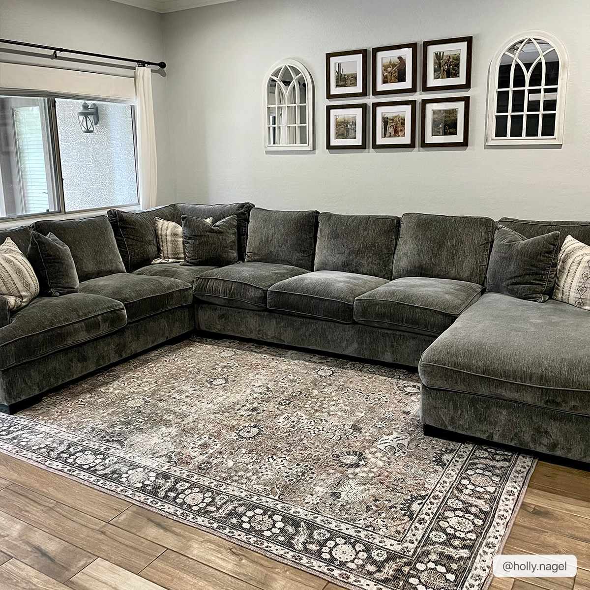 Brown Ganyangan Washable Rug - Classic Area Rug and Runner