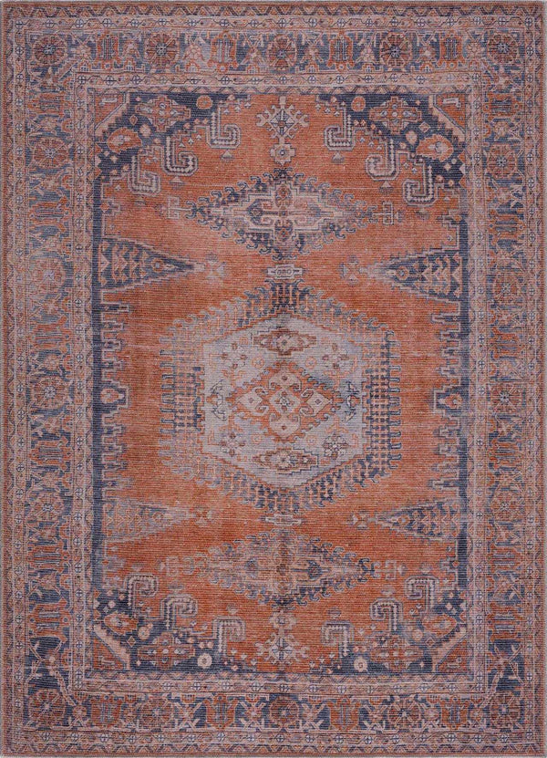 Taber Burnt Orange Washable Rug