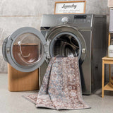 Dauis Blue Persian Style Washable Rug - Promo