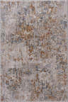 Close-up of the Rocklea Textured Luxe Area Rug. Contemporary design with blue, brick red, brown, and gray tones. Design-Rectangle-23