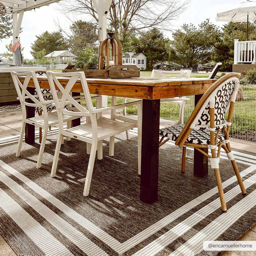 Coonamble Bordered Antrasit Rug