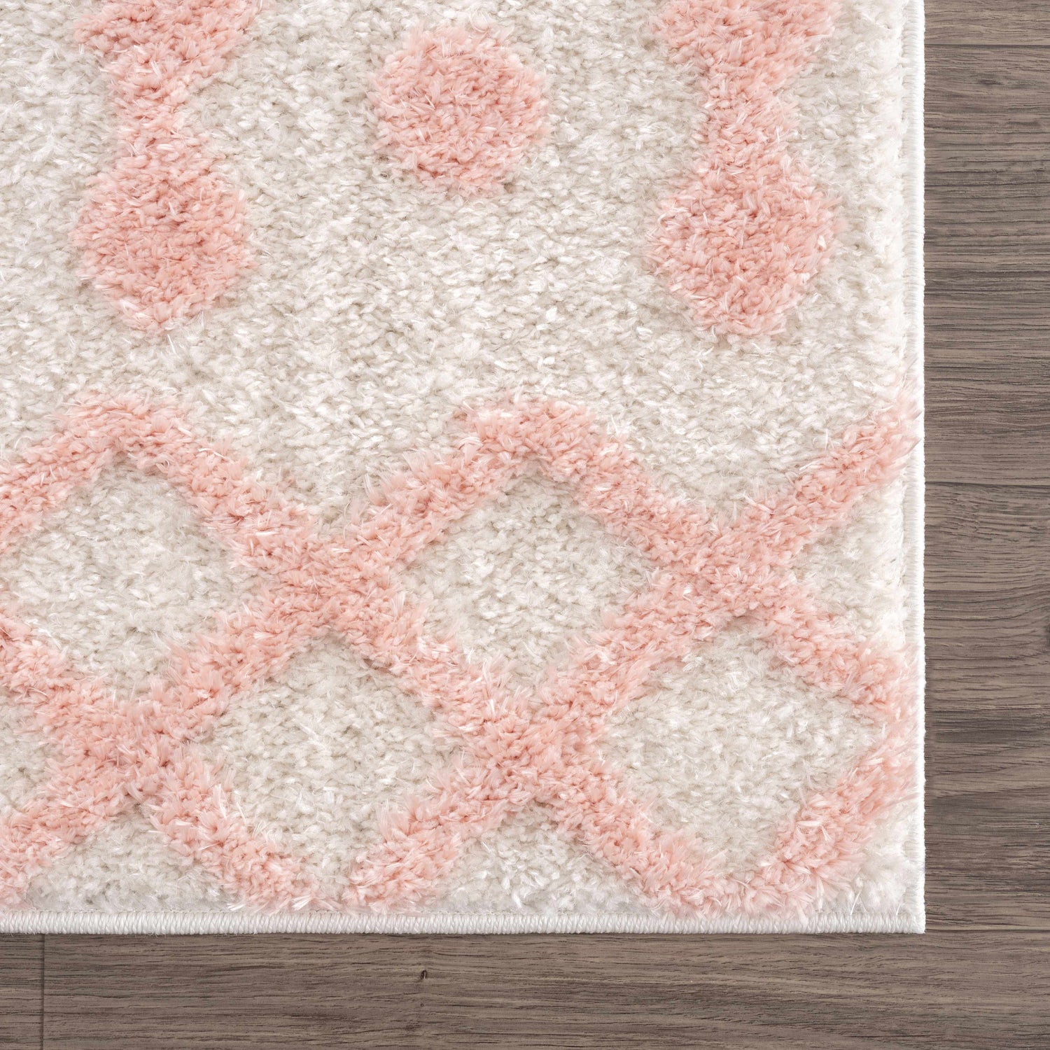 Darva Pink Plush Area Carpet