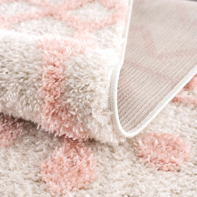 Darva Pink Plush Area Carpet