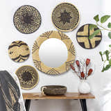 Ipilan Moonj Grass Starburst Round Mirror - Clearance