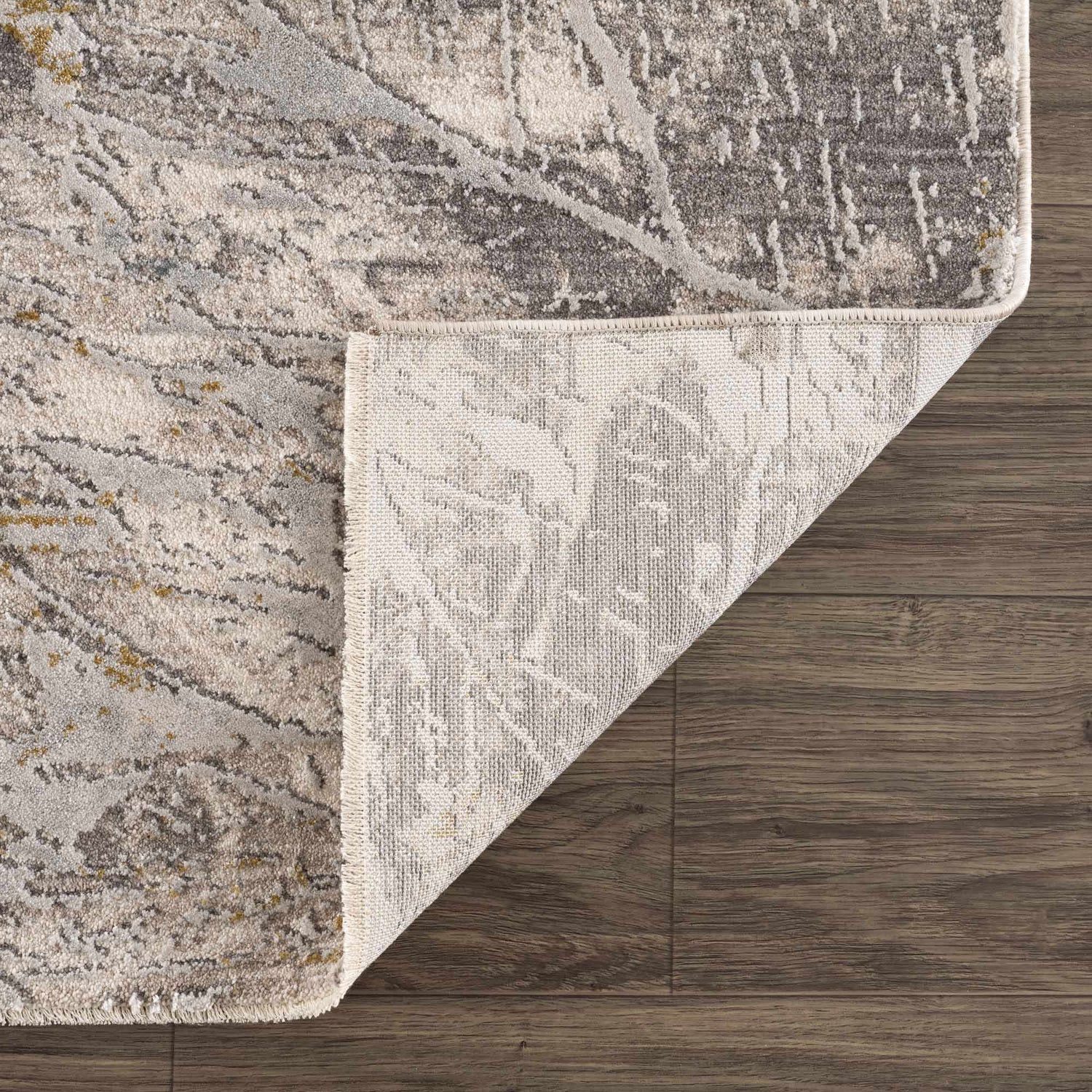 Hinda Textured Rug with Fringes