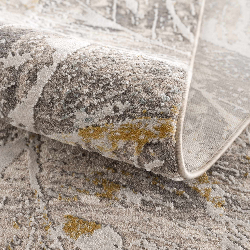 Hinda Textured Rug with Fringes