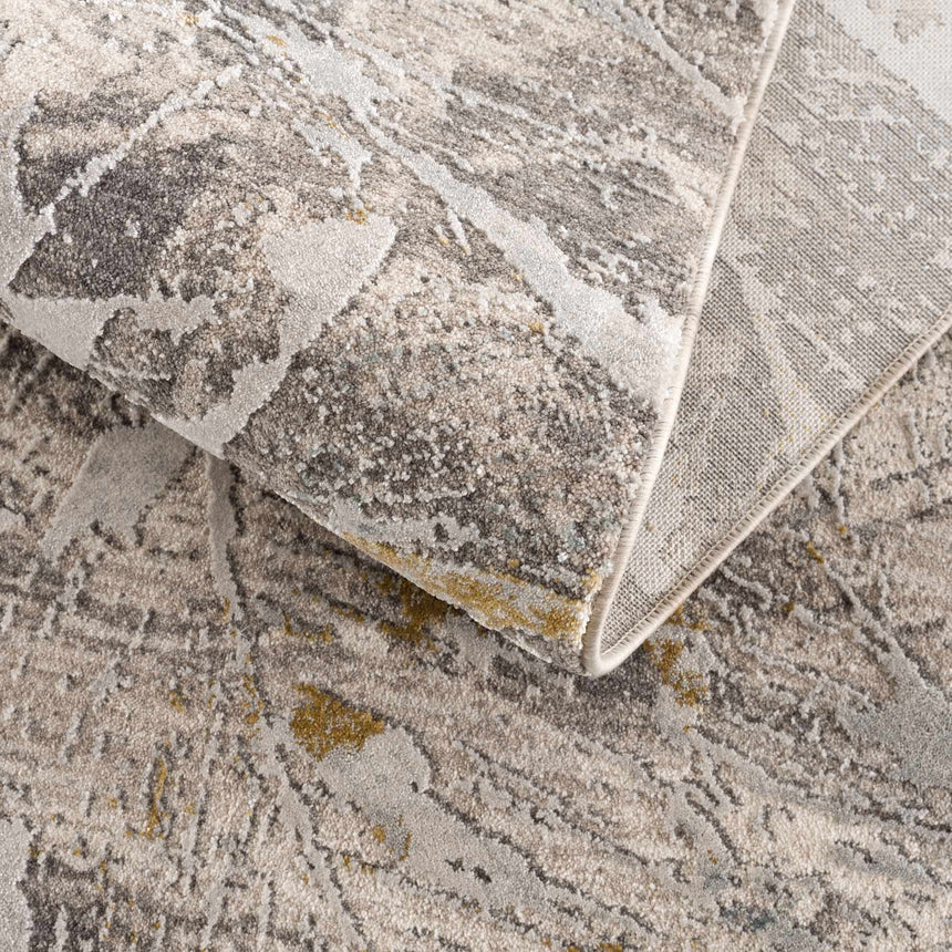 Hinda Textured Rug with Fringes