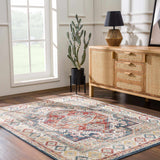 Brend Rust Medallion Area Rug - Clearance