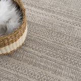 Nate Beige Tribal High Pile Carpet