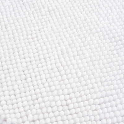 Washable Bath Mat, White